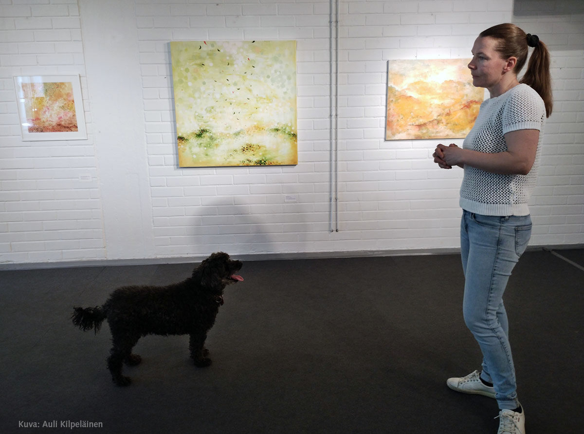 Jenni Viljakaisen maalauksia Galleria Akvaario Oriveden Kampus 10.6.– 21.6. 2023