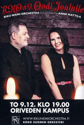 Oriveden kampus Oodi Joululle -konsertti Riku Niemi Orchestra Anne Mattila