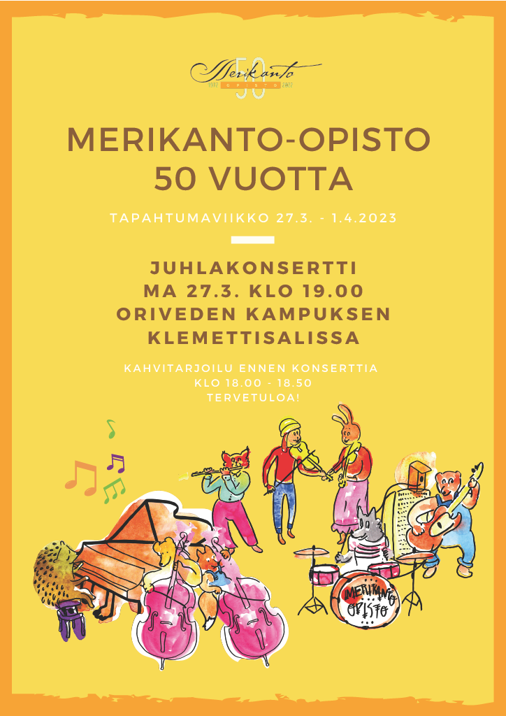 Merikanto-Opisto 50 vuotta juhlakonsertti, Oriveden Kampus